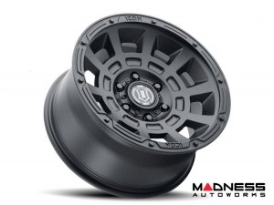 Ford Bronco Custom Wheels (1) - Thrust - Satin Black - 17 X 8.5 / 6 x 5.5 / 25mm / 5.75" - Icon 